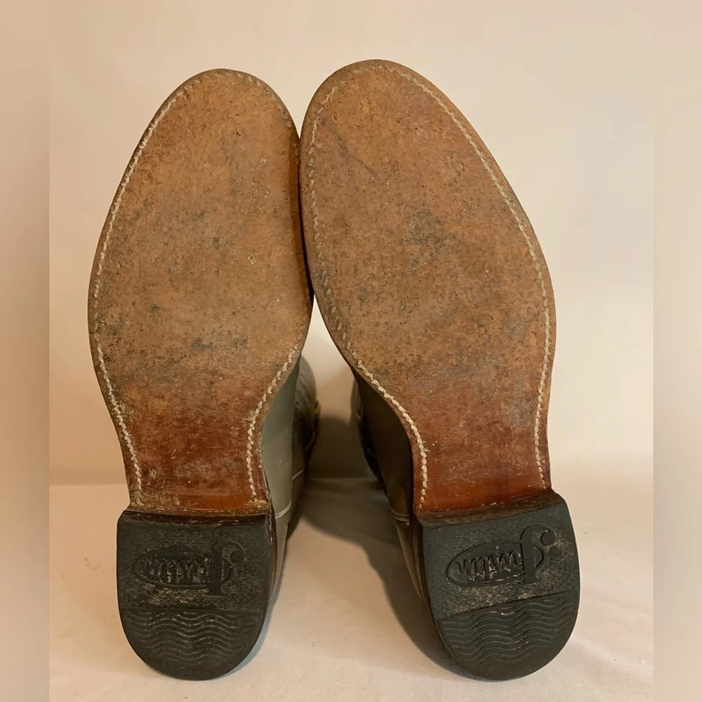 Justin size 5B basic pull-on roper boots style L 3067 made in U.S.A.